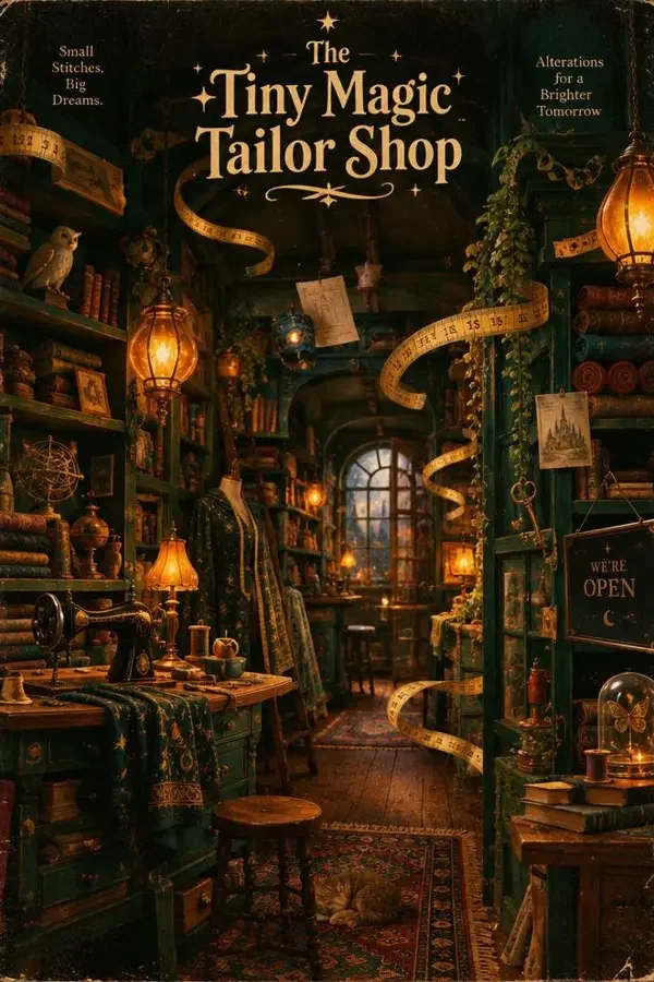 《魔法裁缝铺》封面海报，奇幻类短剧